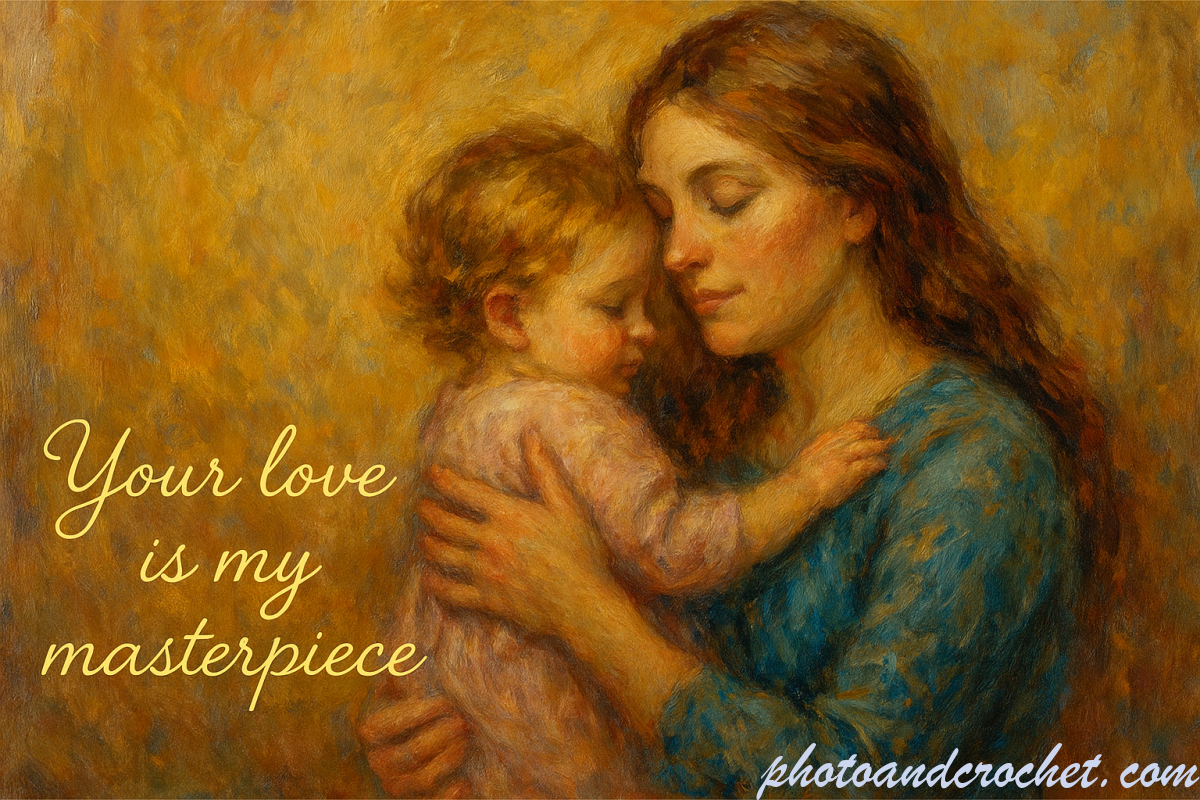 Mother’s Day Card – Oil Painting - Image